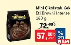 ETİ BROWNİ INTENSE MİNİ ÇİKOLATALI KEK 160 G fiyat ve kampanya bilgisi